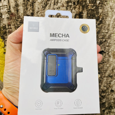 Bao Chống Sốc Wiwu Mecha Case (APC012) Dành Cho Tai Nghe Có Khóa Nắp Chắc Chắn, Tránh Va Đập - Hàng Chính Hãng