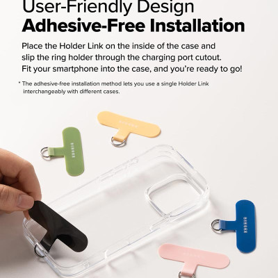 Dây đeo RINGKE Holder Link Flow Hand Strap P-Type - Hàng Chính Hãng