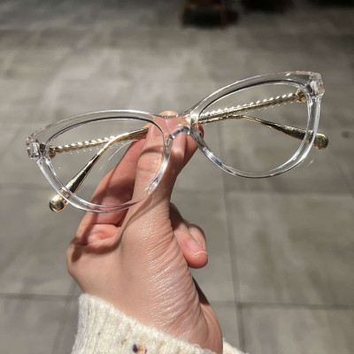 Kính Mắt mèo trong gọng kim loại cao cấp cho nữ