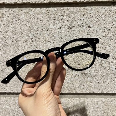 Kinh gọng Mắt tròn siêu nhỏ gọng nhựa có thể thay tròng cận