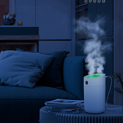 Máy phun sương tạo ẩm cỡ lớn Rhino H801 3000ml, 2 lõi phun, tích hợp đèn 7 màu, dung tích lớn cho không gian rộng - Hàng chính hãng