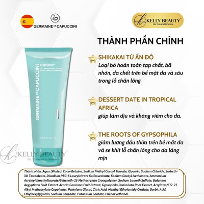 Gel Rửa Mặt Cho Da Dầu Mụn Germaine PUREXPERT Extra Comfort Cleansing Gel | Kelly Beauty