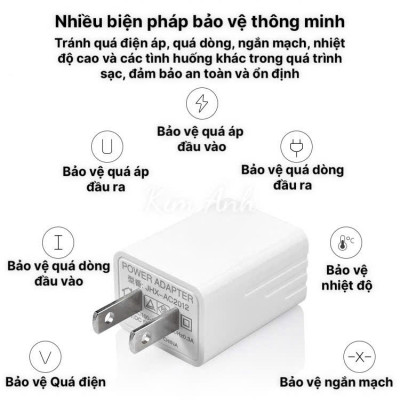 Củ sạc 2A xuất Nhật KFLY (JHX-AC2012), chứng nhận PSE tiêu chuẩn Nhật Bản, dùng thử 30 ngày, bảo hành hàng chính hãng 12 tháng