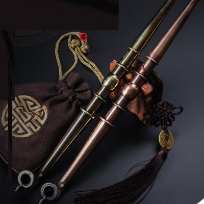 Tẩu thuốc hợp kim đồng cực đẹp phong cách cổ điển Trung Hoa kiểu dài ( màu ngẫu nhiên)