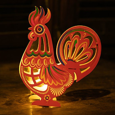 Lồng đèn Trung Thu - Lồng đèn trang trí "Ký ức tuổi thơ" hình Gà (size lớn)