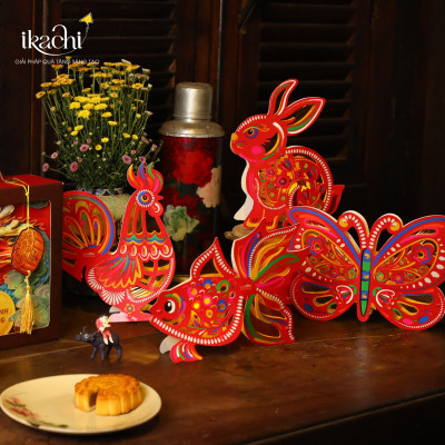 Lồng đèn Trung Thu - Lồng đèn trang trí "Ký ức tuổi thơ" hình Gà (size mini)