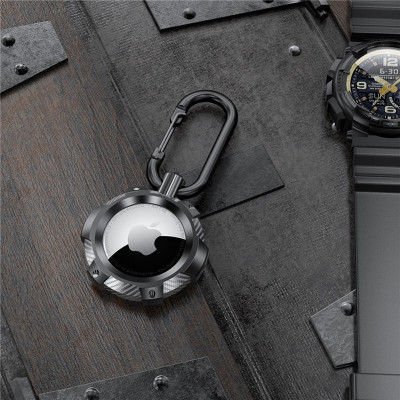 Ốp Case Vỏ Bảo Vệ Armor Vân Carbon cho AirTag - Hàng Chính Hãng