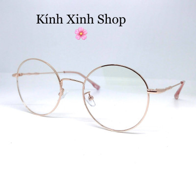 Kính Mắt tròn cao cấp cho Nam và nữ tròng chống ánh sáng xanh uv G72325 (Nhiều màu)