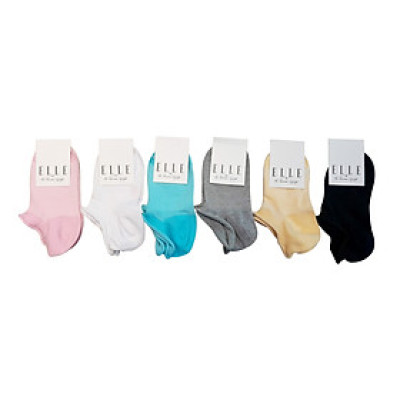 Vớ nữ trơn cổ ngắn thương hiệu ELLE EL NOSHOW13