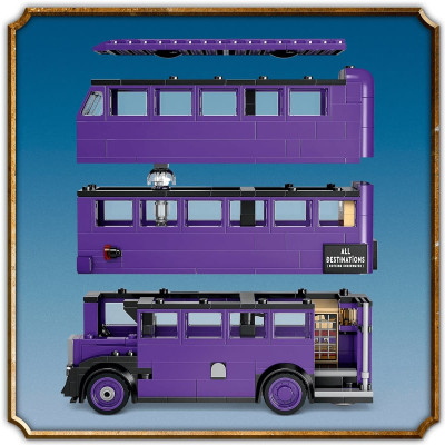 Đồ Chơi Lắp Ráp Cuộc Phiêu Lưu Xe Bus Hiệp Sĩ LEGO HARRY POTTER 76446 (499 chi tiết)