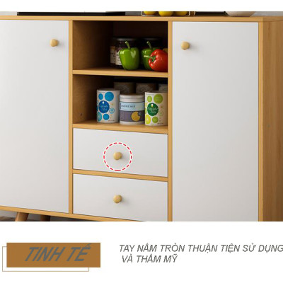Kệ tủ đựng lò vi sóng đồ nhà bếp đa năng để loại mã KB07 gỗ MDF lõi xanh chống ẩm chống nước cao cấp SX tại Việt Nam