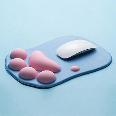 Miếng Lót Chuột Silicon CÓ ĐỆM TAY hình chân mèo - PKA073