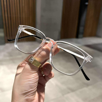 Kính thời trang Mắt vuông trong suốt nhỏ thời trang Korea