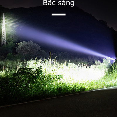 Đèn pin mini siêu sáng với 3 chế độ ,đèn pin cao cấp có zoom ,dây cắm sạc kèm hộp đựng sang trọng ,chống sốc phù hợp đi bộ đường dài , khẩn cấp 