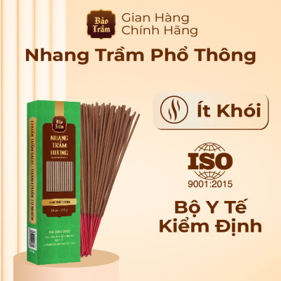 Nhang Trầm – Hộp Xanh Lá 600g | Bảo Trầm | Thơm Dịu, Không Hóa Chất, Dùng Cúng Lễ