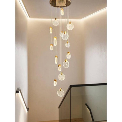 Đèn thả thông tầng phale thời thượng tô điểm phòng tiếp đón khách HTK028, đèn tô điểm