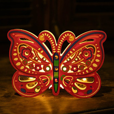 Lồng đèn Trung Thu - Lồng đèn trang trí "Ký ức tuổi thơ" hình Bướm (size lớn)