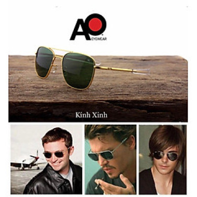Kính râm, Kính mát Cơn AO Thời Trang Phi Công - Hàng Cao Cấp Fullbox Phụ Kiện