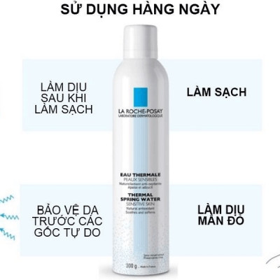 Xịt Khoáng Làm Dịu Và Bảo Vệ Da La Roche-Posay Thermal Spring Water (300ml)  - TẶNG MÓC KHÓA