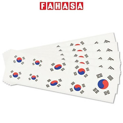 Bộ 5 Sticker Hình Lá Cờ Hàn Quốc - HFP