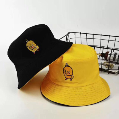 Mũ bucket thêu con vịt siêu dễ thương, đội được 2 mặt độc đáo Hạnh Dương