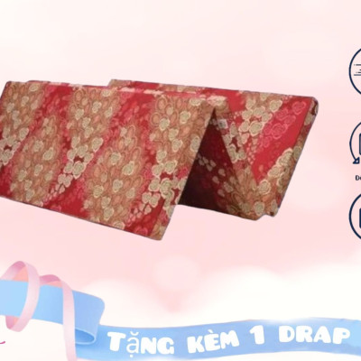 Nệm Gòn Galaxy Cao Cấp Gấp 3 Dày 5cm Đủ Size ( Giao Màu Ngẫu Nhiên )