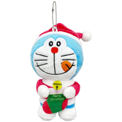Móc Khóa Thú Bông Doraemon Giáng Sinh 1