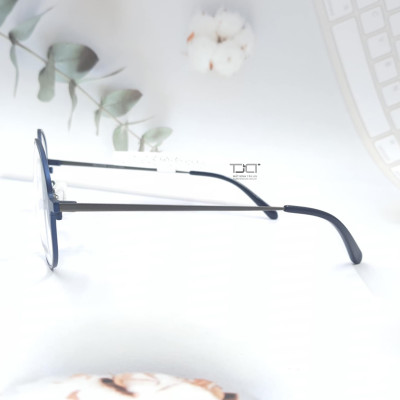 GỌNG KÍNH THỜI TRANG DÀNH CHO NỮ, PHOM TRÒN, CHẤT LIỆU TITANIUM, CHÍNH HÃNG CHALLENGER C22058