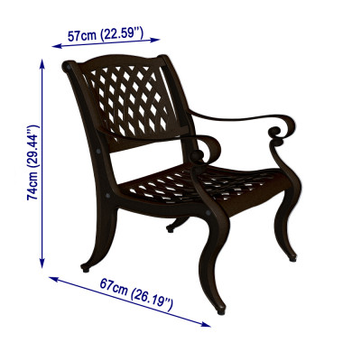 Ghế Nhôm Đúc AC-03-Br