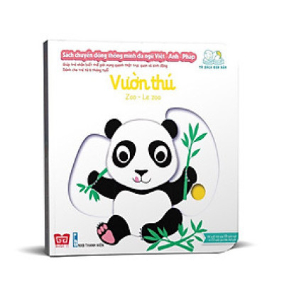 Sách Chuyển Động Thông Minh Đa Ngữ Việt - Anh - Pháp Vườn Thú