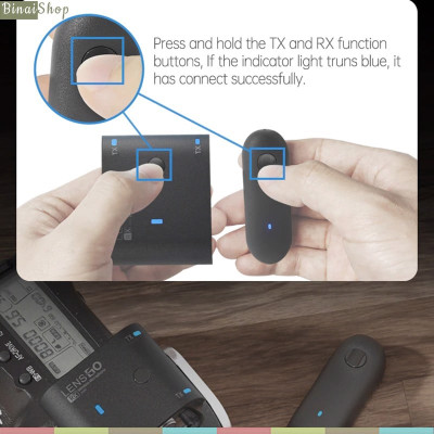 Lensgo 318C II - Micro Cài Áo Không Dây 2.4GHz, Trang Bị Eco, Tích Hợp Sạc RX, Cho Smartphone, Máy Ảnh Máy Quay, Phạm Vi Hoạt Động 100m (Tặng Tay Cầm Lensgo L3)- hàng chính hãng