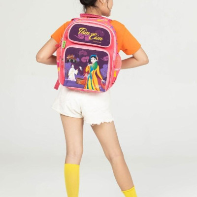 Ba Lô C1 Fairy Tale - Tấm Cám B-12-095 - Màu Hồng