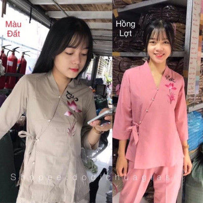 ĐỒ LAM ĐI CHÙA -Thư Pháp