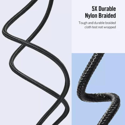 Ugreen UG50873ED017TK 1M màu Xám Cáp sạc truyền dữ liệu USB 2.0 sang MICRO USB đầu mạ thiếc - HÀNG CHÍNH HÃNG