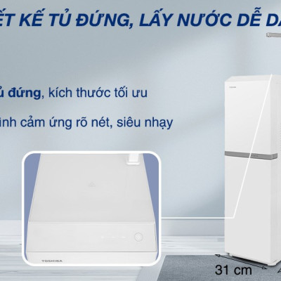 TWP-N2396SVN(W) - Máy lọc nước RO Toshiba TWP-N2396SVN(W) 10 lõi - Hàng Chính Hãng - Chỉ Giao Hồ Chí Minh