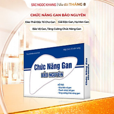 Thực phẩm bảo vệ sức khỏe Viên uống Chức năng gan Bảo Nguyên