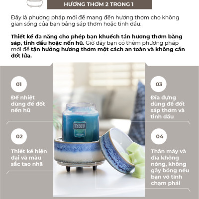 Máy khuếch tán hương thơm 2 trong 1 Yankee Candle - Horizon