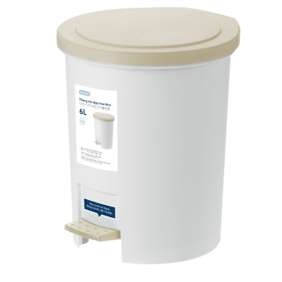 Thùng rác đạp tròn Hiro 6L loại đẹp