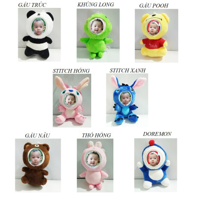 Gấu bông in ảnh theo yêu cầu (GIÁ ĐÃ KÈM ẢNH IN)