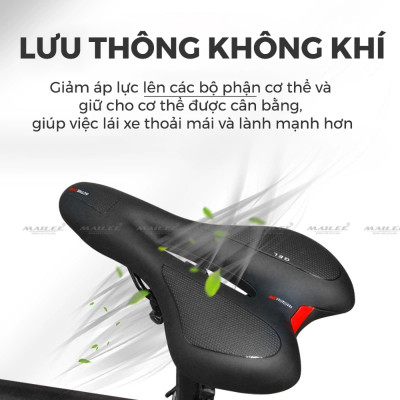 Đệm Yên Xe Đạp GEL ACTIV-66 kích thước 27.5x16cm Chất Liệu Da PU và Đệm Silicon Mềm Mại, Thoáng Khí Cho Xe Đạp Road, Xe đạp Touring - Mai Lee