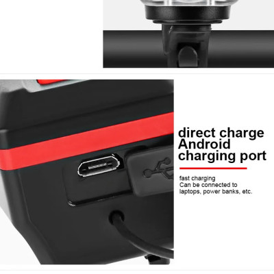 Năng Lượng Mặt Trời Đa Năng Đèn Xe Đạp Có Thể Sạc Qua USB Đèn Pha Xe Đạp Đèn Led Chống Nước Đèn Xe Đạp 3 Chế Độ LED Mountain Đèn Trước Xe Đạp Với 5 Chế Độ 120dB Còi Xe Đạp - Hàng Chính Hãng dododios