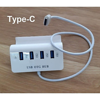 Hub USB Type-C ra 4 cổng USB kiêm giá đỡ cho Điện thoại