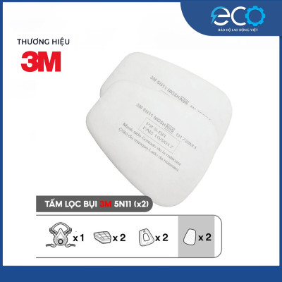 Combo (7 món) mặt nạ phòng độc 3M 7501, 7502 kết hợp phin lọc 3M 6003, tấm lọc bụi 5N11 cùng nắp giữ 501  lọc hơi độc Hơi hữu cơ vô cơ Phun sơn Phun xịt thuốc sâu Mặt nạ chính hãng 