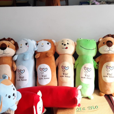 Gối nhồi bông thú cưng , Voi xanh ,Stuffed animal pillow (elephant, jade color),ide: 18 x 18 x 69cm Sản xuất tại Cty TNHH Xuất Nhập Khẩu NTV Việt Nam