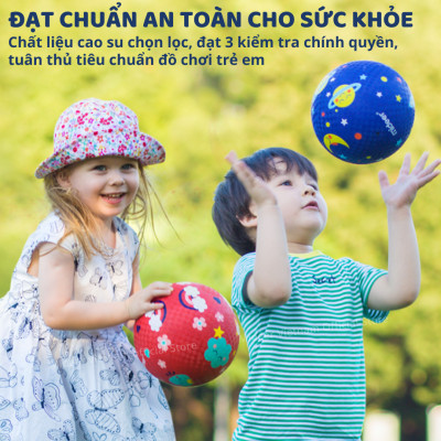 Bóng cao su, banh cho bé Mideer Playround Ball, Bóng hơi đồ chơi vận động cho bé 1,2,3,4 tuổi