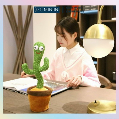 LOẠI XỊN - Cây Xương Rồng Nhồi Bông Có Nhạc, Biết Nhảy Biết Múa và Nhại Tiếng - PHÁT SÁNG- Hàng Loại 1 Chính Hãng MINIIN