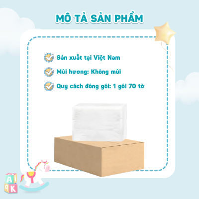 Thùng 08 gói khăn vải khô đa năng cao cấp EcoWipes 250gr/gói (Tổng 2kg) không mùi không cồn an toàn cho bé