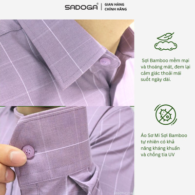 Áo Sơ Mi Dài Tay Sợi Tre Thoáng Khí, Hút Ẩm Tốt C2246