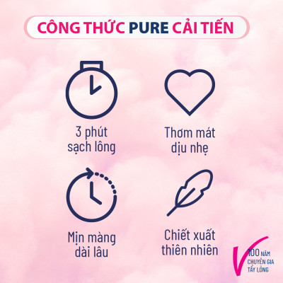 Combo 2 Veet Pure 50G, da thường và da nhạy cảm