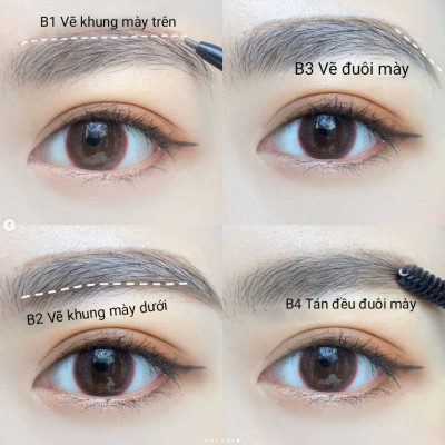 Bút Chì Sáp Kẻ Lông Mày Chống Trôi Lõi Siêu Mịn Màu Nâu Tự Nhiên Kissme Heavy Rotation Eyebrow Pencil 0,09 G